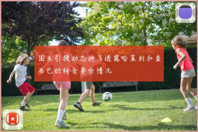 国米引援动态迪马透露哈莱利和查洛巴的转会要价情况